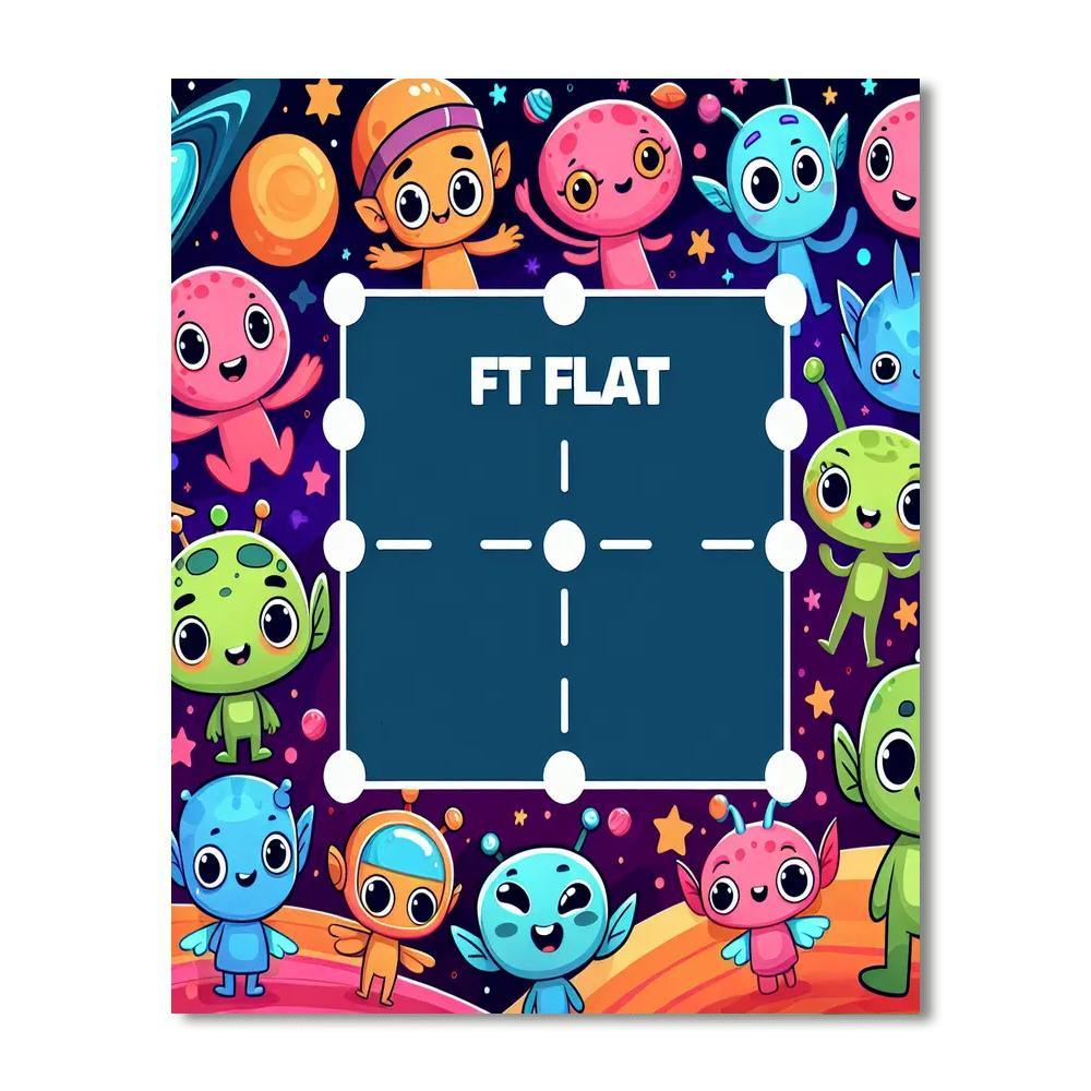 Space Aliens Friendship Paint By Numbers Kits