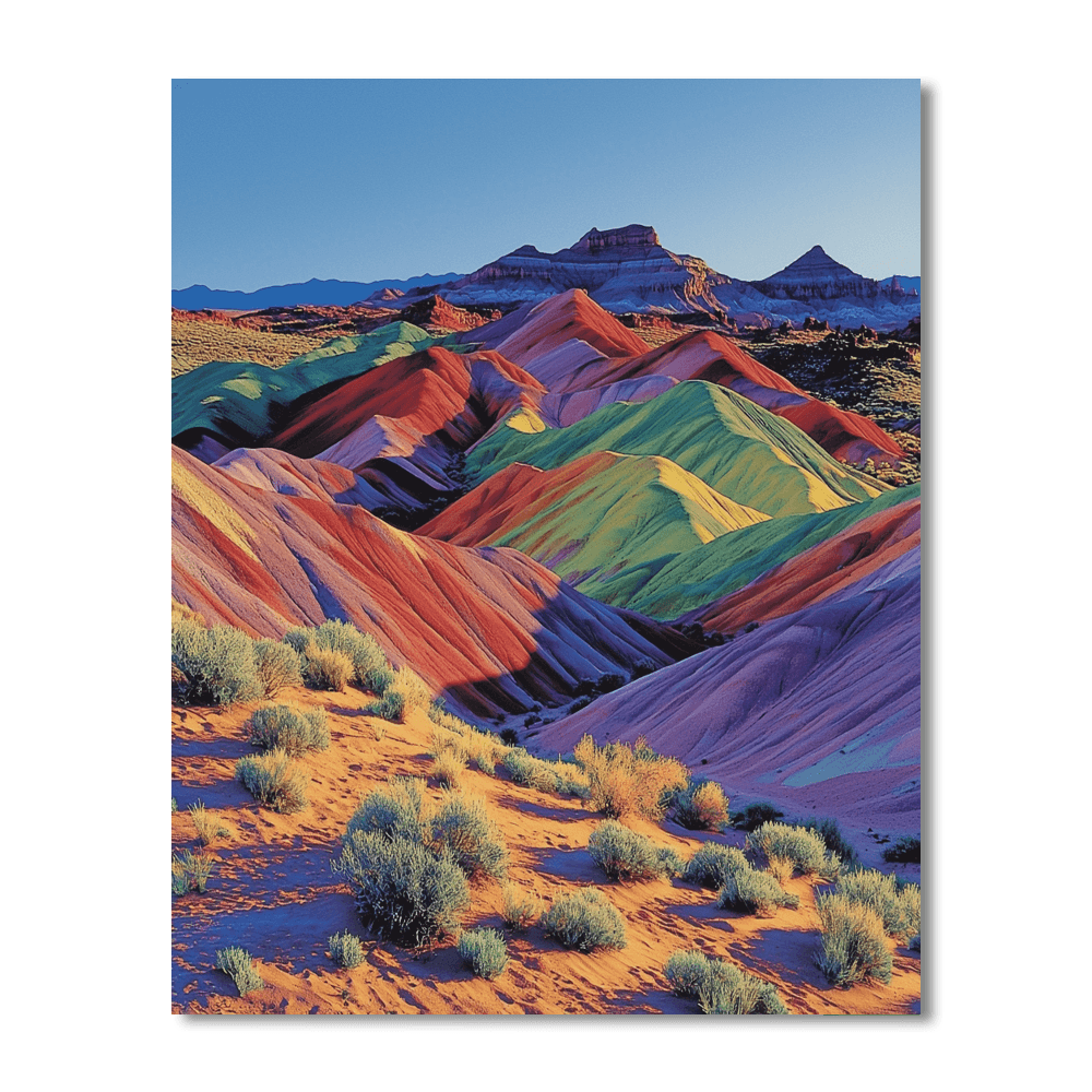 Rainbow Valley - Chile Number Painting