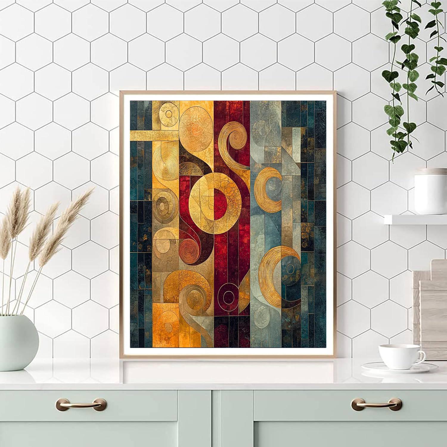 Gustav Klimt Inspired Ethereal Harmony  Paint By Numbers Kits