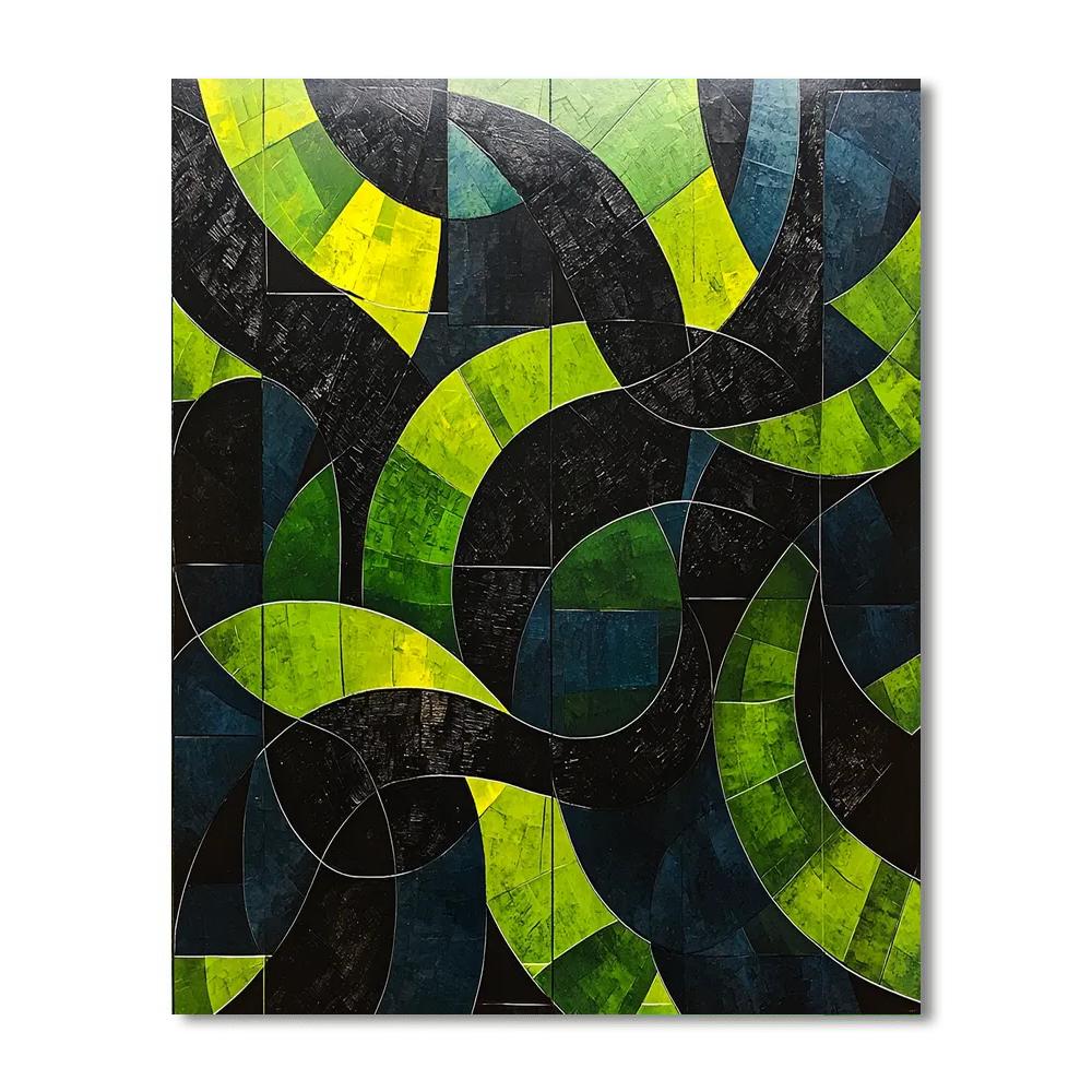 Kazimir Malevich Inspired Quantum Patterns  Numbered Painting Kits