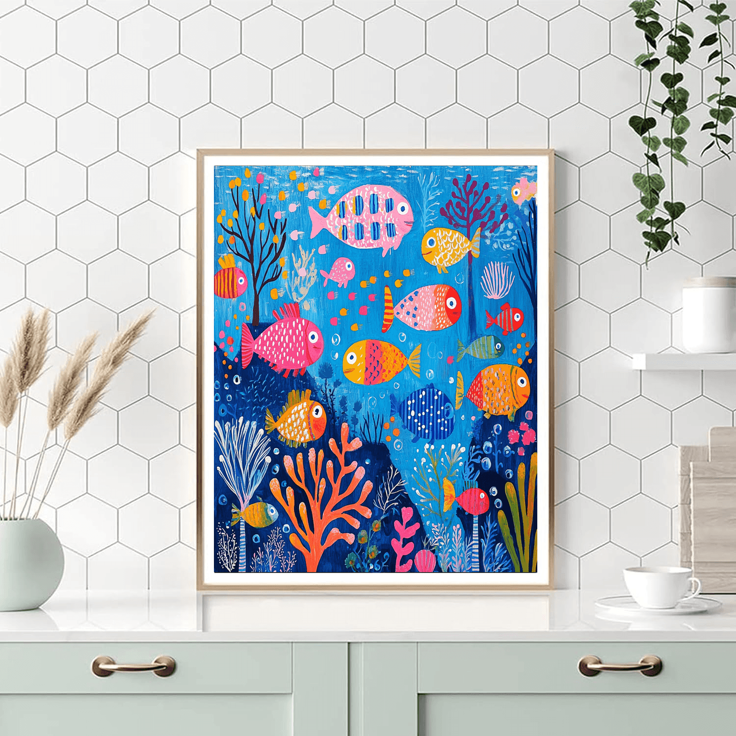 Klee Inspired Underwater Dreams  Numbered Painting Kits
