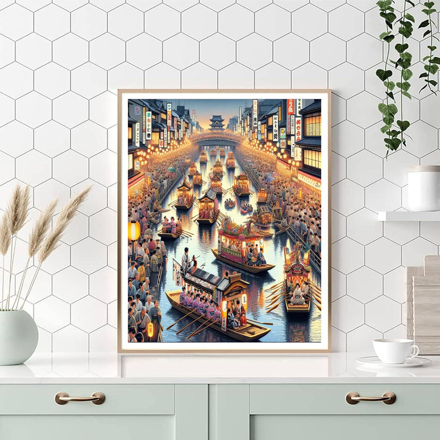 Matsuri Of Osaka - Osaka Paint By Numbers Art