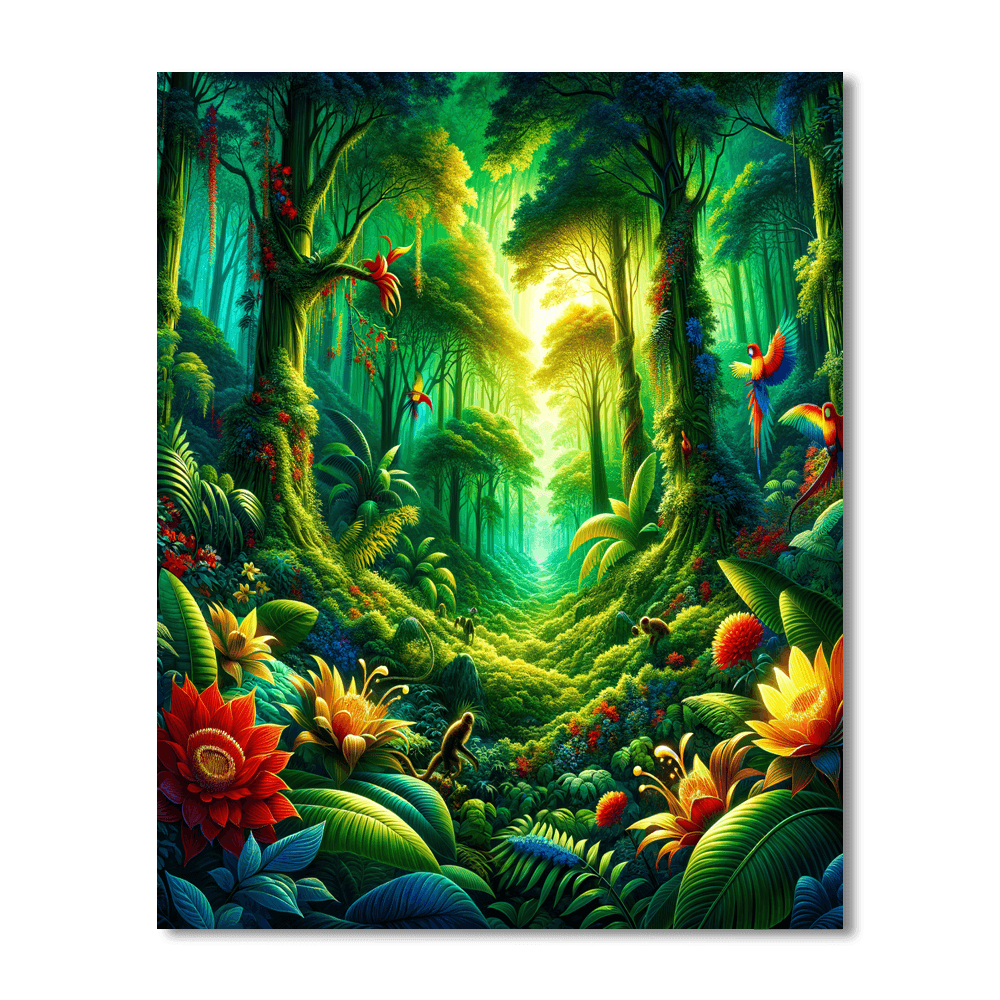 Rainforest Harmony Painting By Numbers Kit