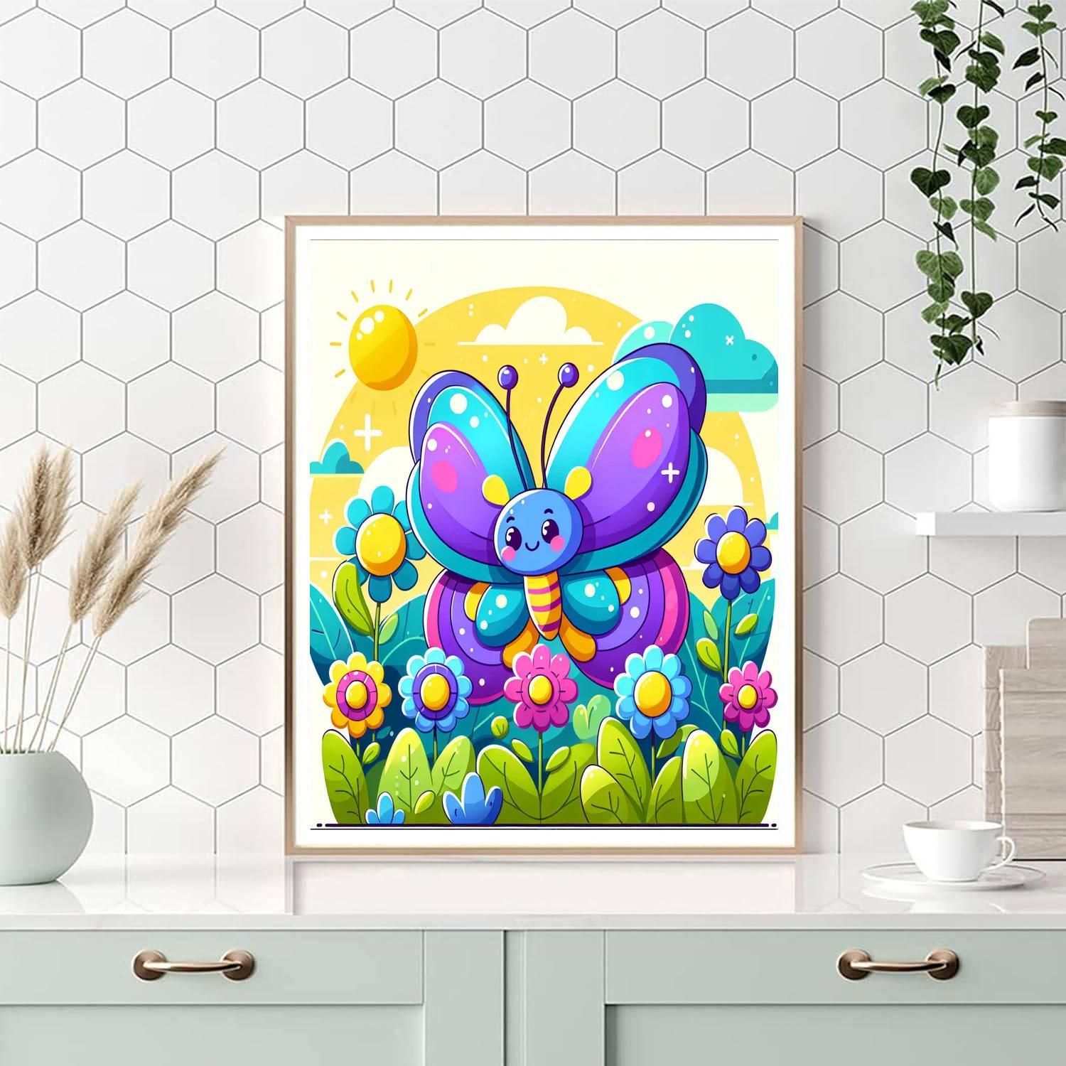 Playful Butterfly Paint By Color