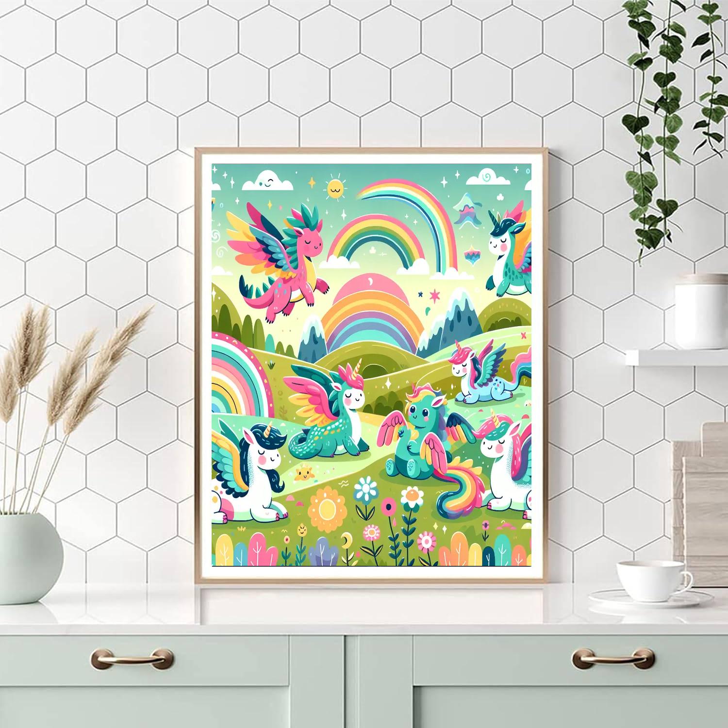 The Adventure Of Mythical Beasts Numbered Painting Kits