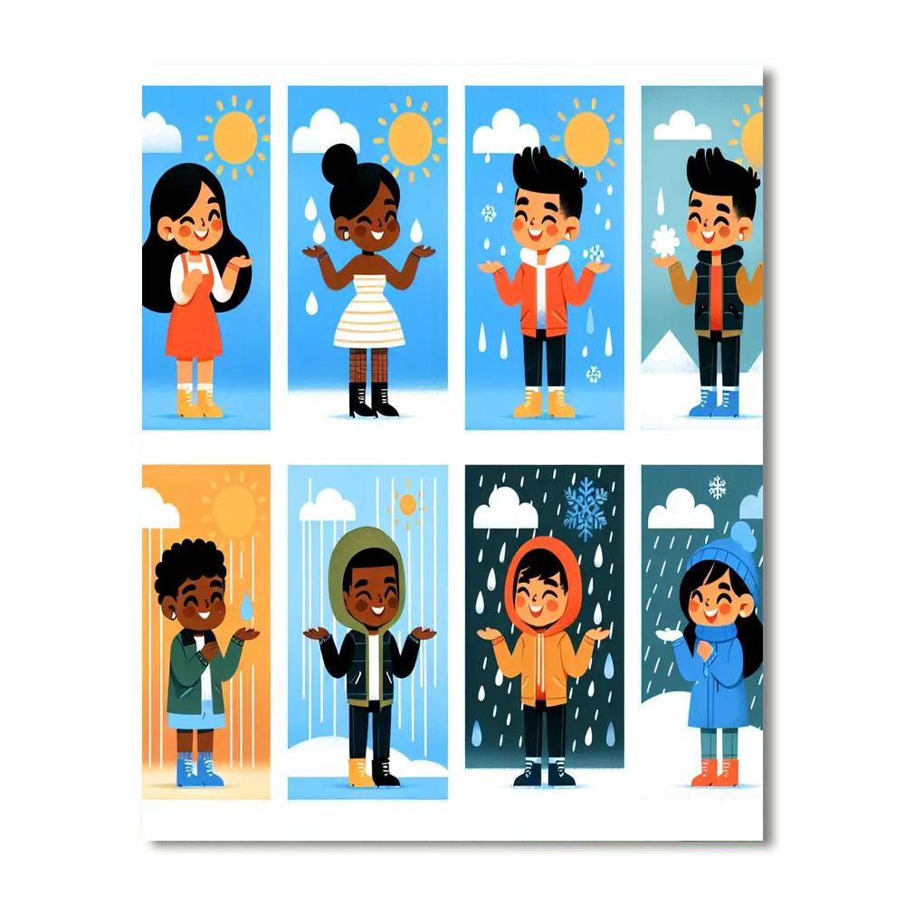 Wonderful World Of Weather Paint By Numbers