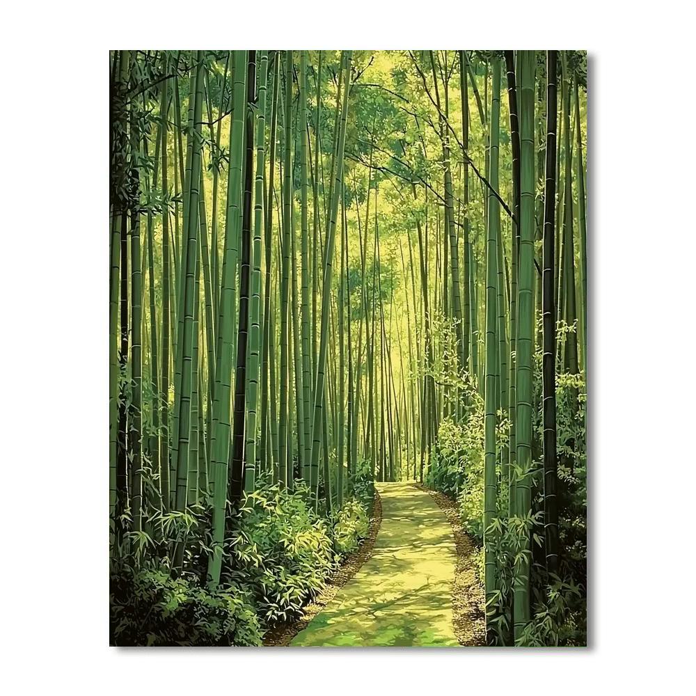 Bamboo Forest - Kyoto Number Painting