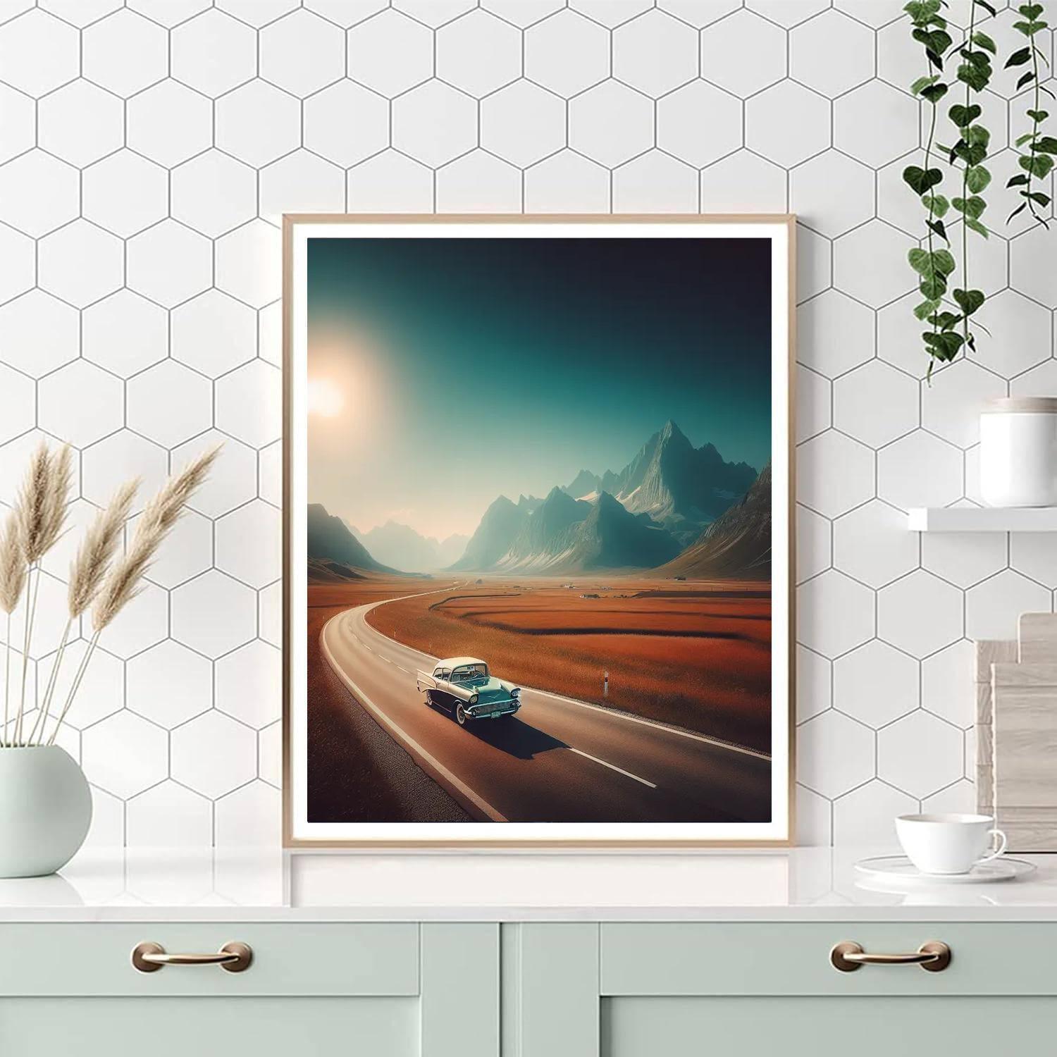 Classic American Road Trip Paint By Color