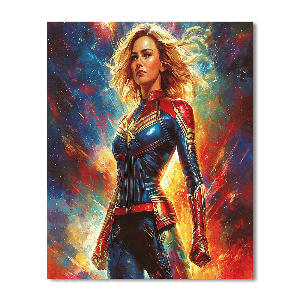 Brie Larson: Embracing The Power Of Captain Marvel Paint By Color