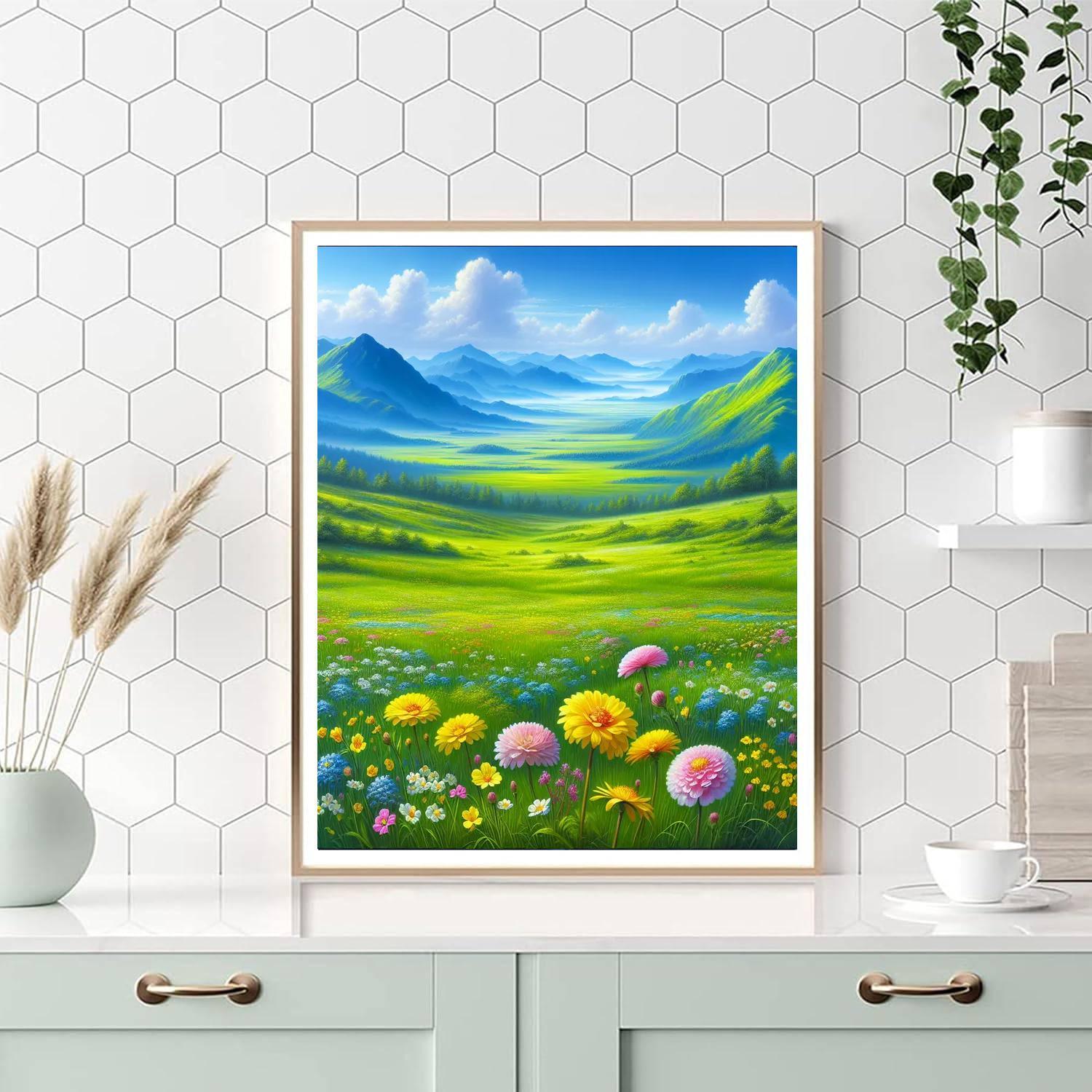 Mountain Meadow Tranquility Paint By Numbers Kits