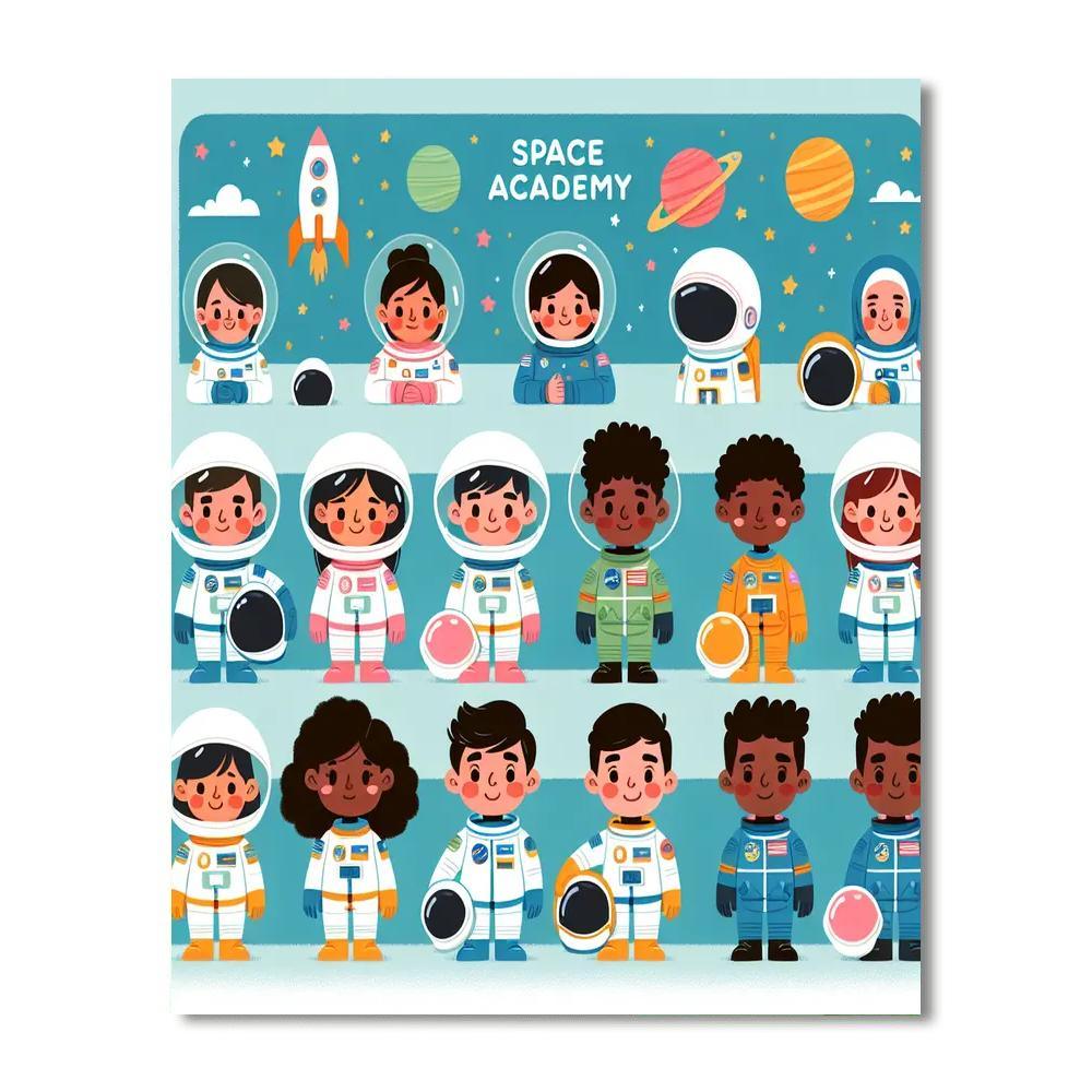 Galactic Space Academy Numbered Painting Kits