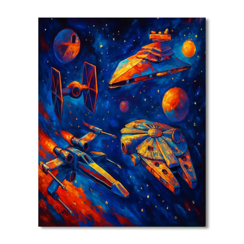 Enchanted Star Wars Galaxy Paint By Numbers Kits