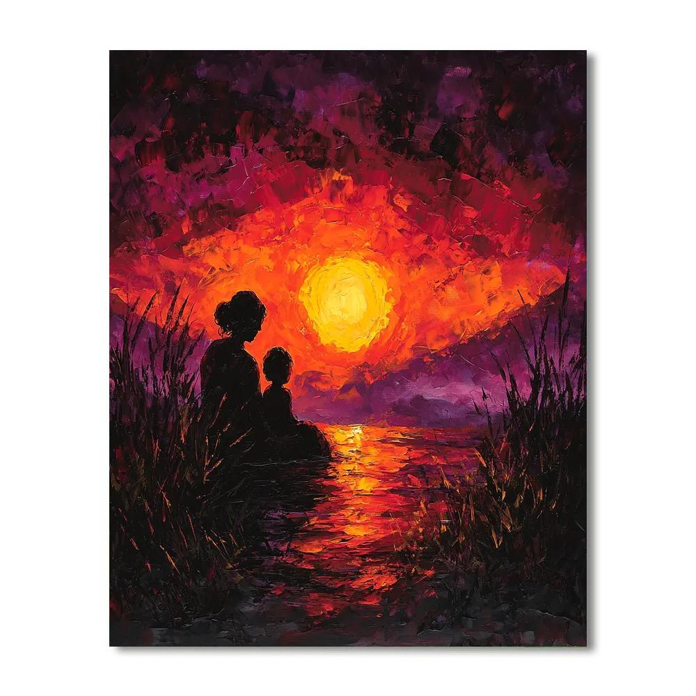 Shadows Of Sunset Painting Number Kit