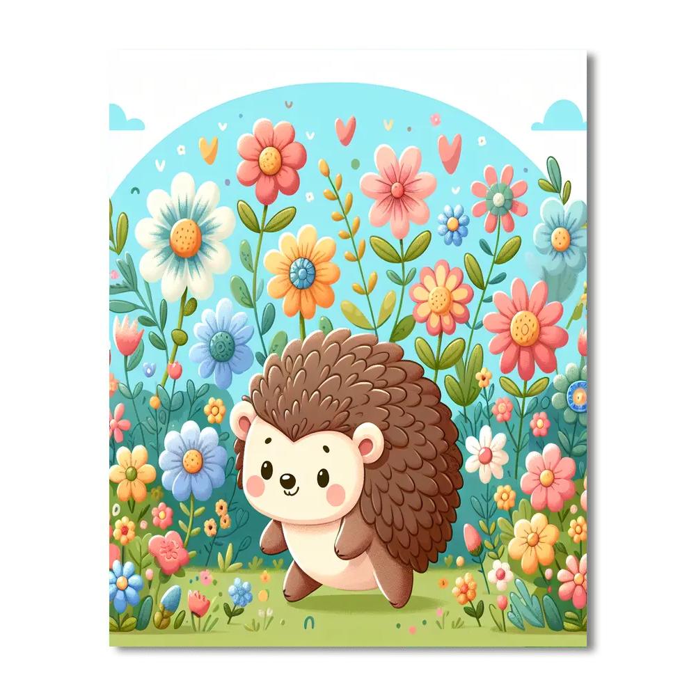 Nimble Hedgehog Number Painting