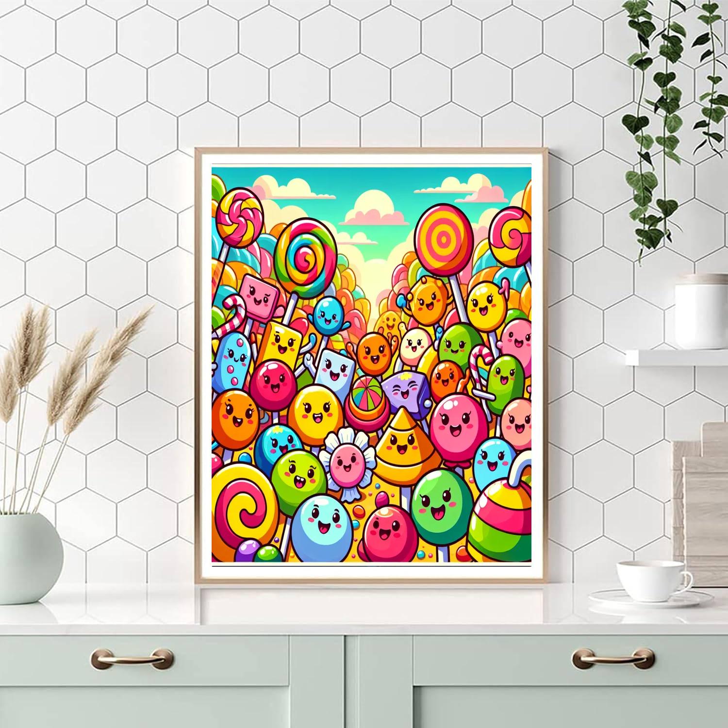 Bright Candy Adventure Paint By Number