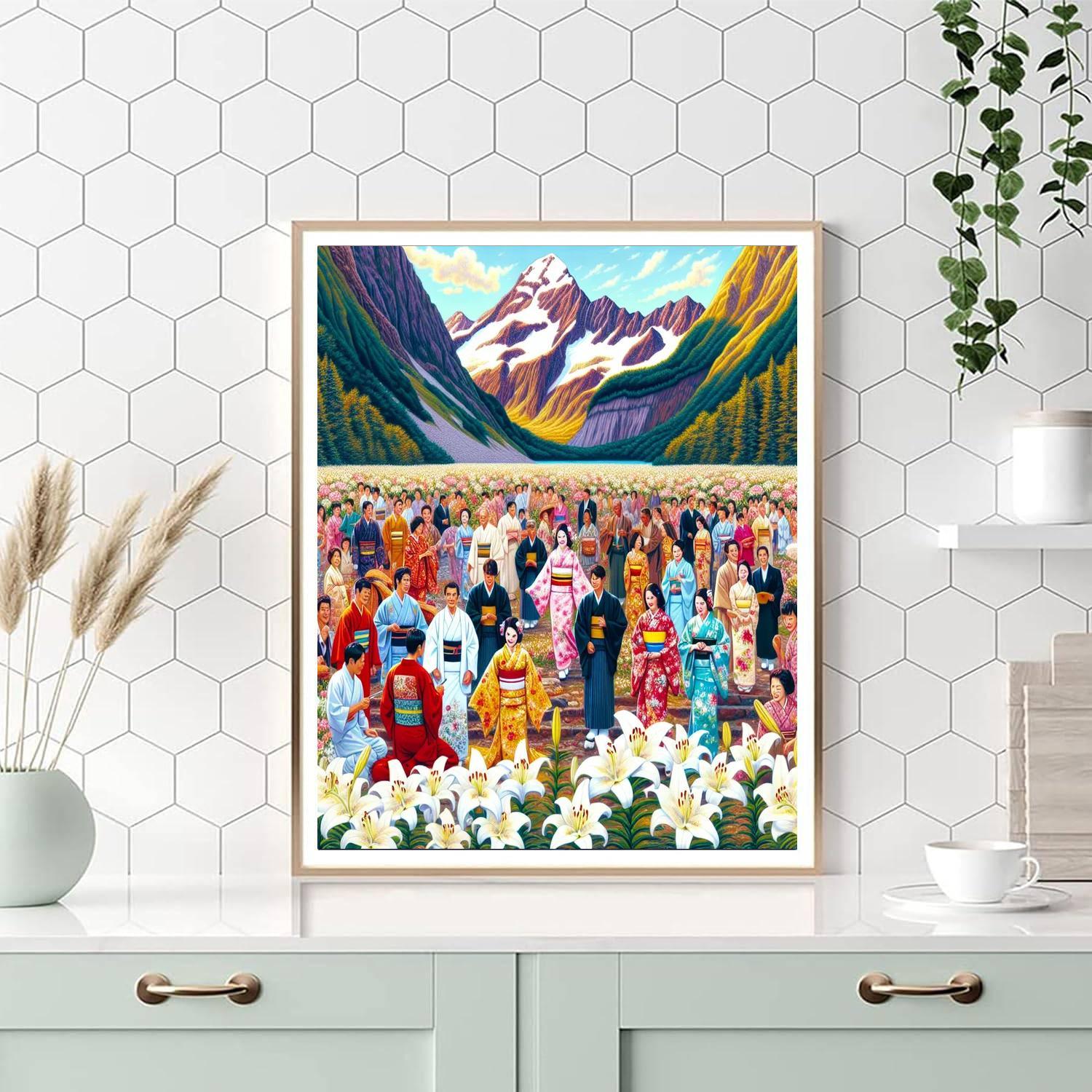 Yamayuri Festival - Japan Painting By Numbers Kit