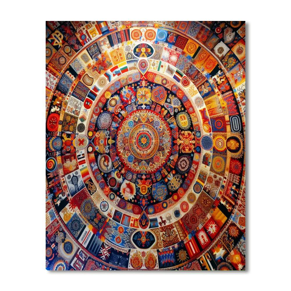 Vibrant Cultural Tapestry Paint By Numbers Kits