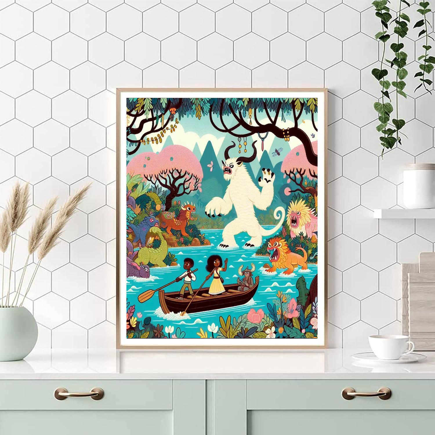 Mystic River Voyage Painting By Numbers Kit