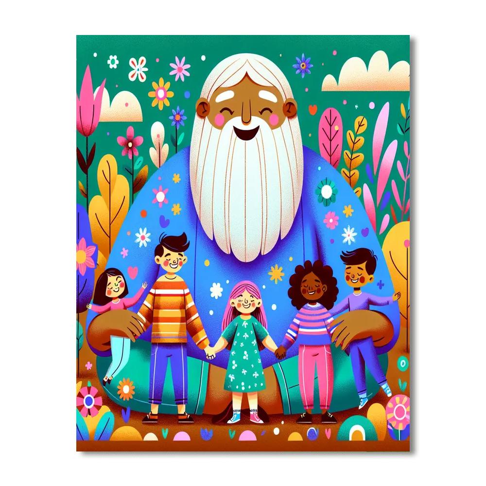 Friendly Giants Painting Number Kit