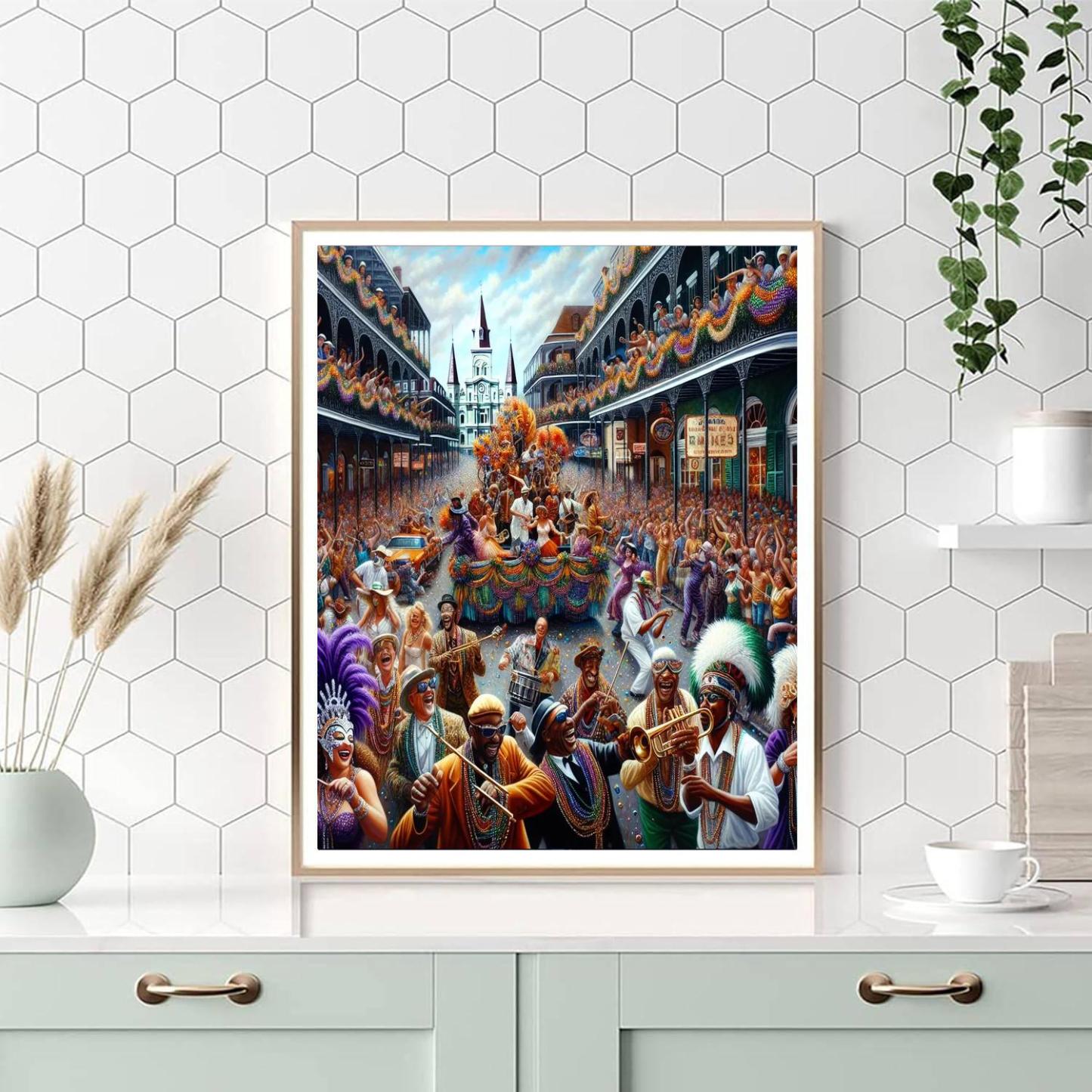 Mardi Gras In New Orleans - Usa Paint By Numbers