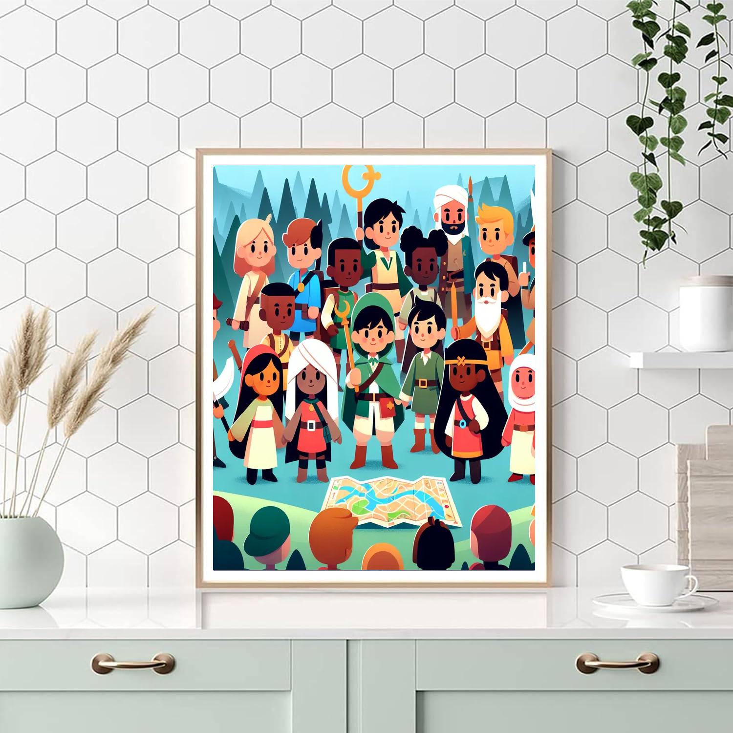 Fantasy Quest Challenge Numbered Painting Kits