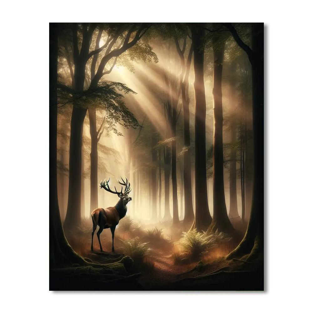 Regal Stag Paint By Numbers Art