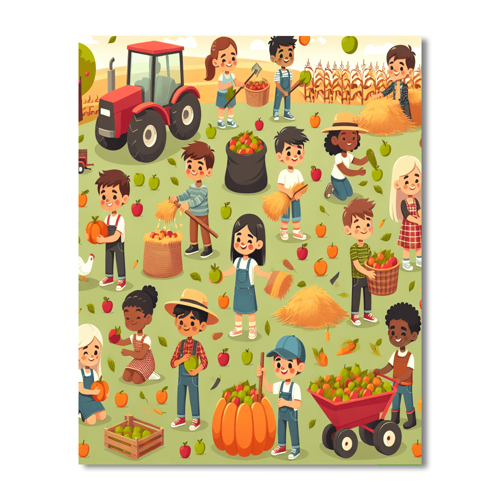 Farming Harvest Festival Painting By Numbers Kit