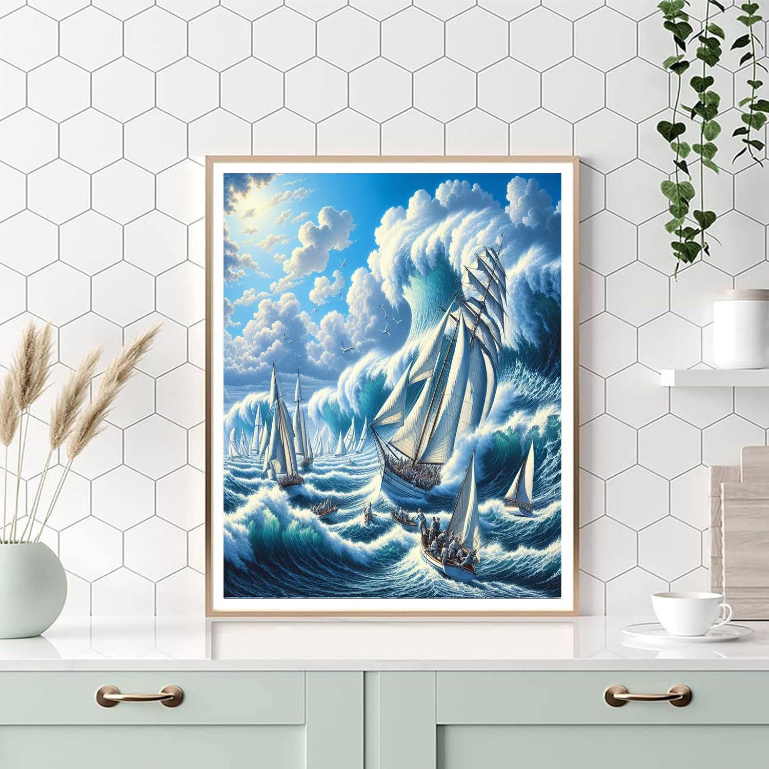 Nautical Maritime Adventure Painting By Numbers Kit