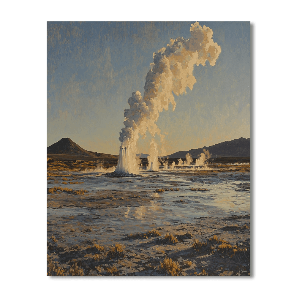 Atacama Desert's El Tatio Geysers Paint By Numbers Kits