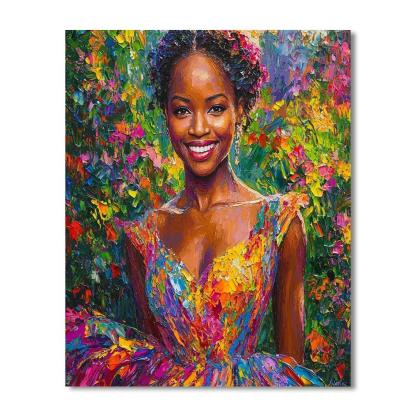 Lupita Nyong'o: The Voice Of Resilience And Beauty Numbered Painting Kits