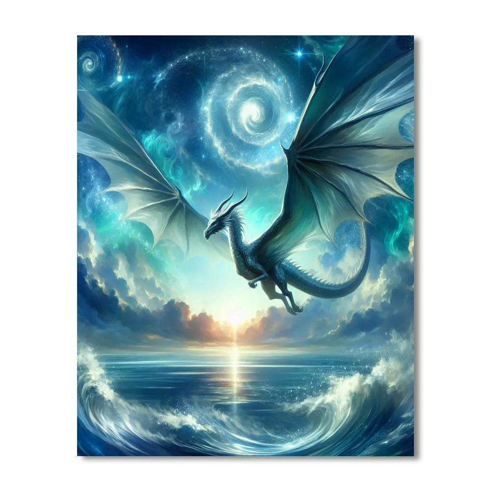 Dragon's Mystical Flight Numbered Painting Kits