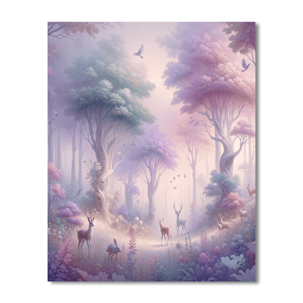 Magical Woodland Fauna Numbered Painting Kits