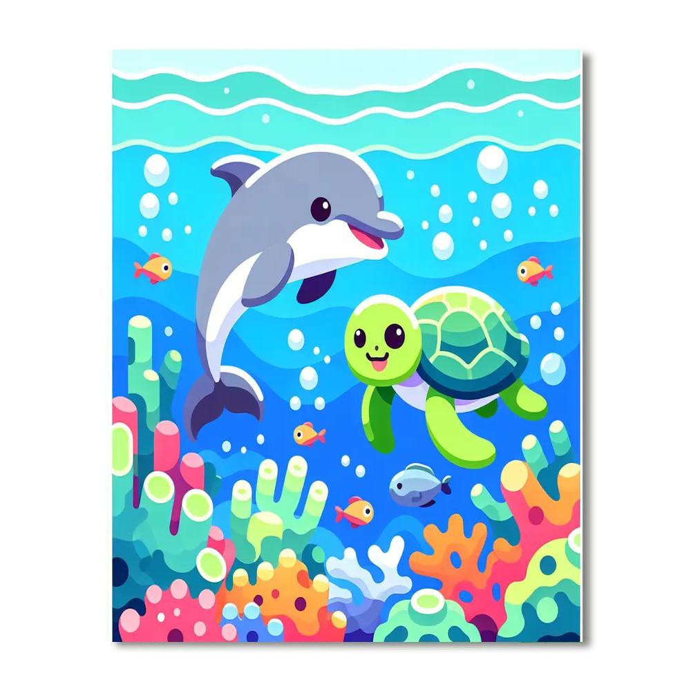 Ocean Friends Discovery Numbered Painting Kits