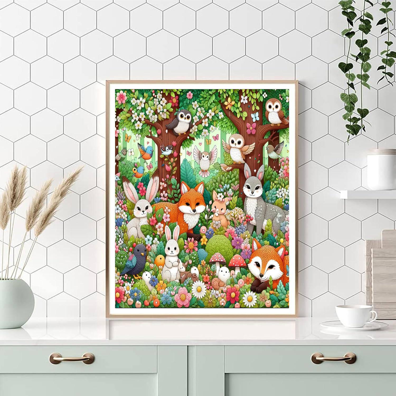 Enchanting Woodland Walk DIY Paint By Numbers
