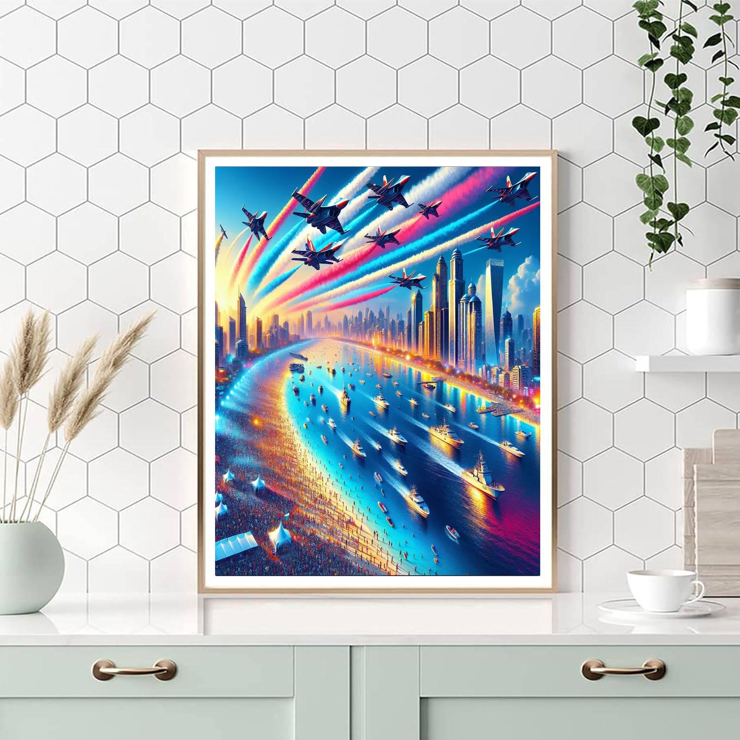 Chicago Air And Water Show Number Painting