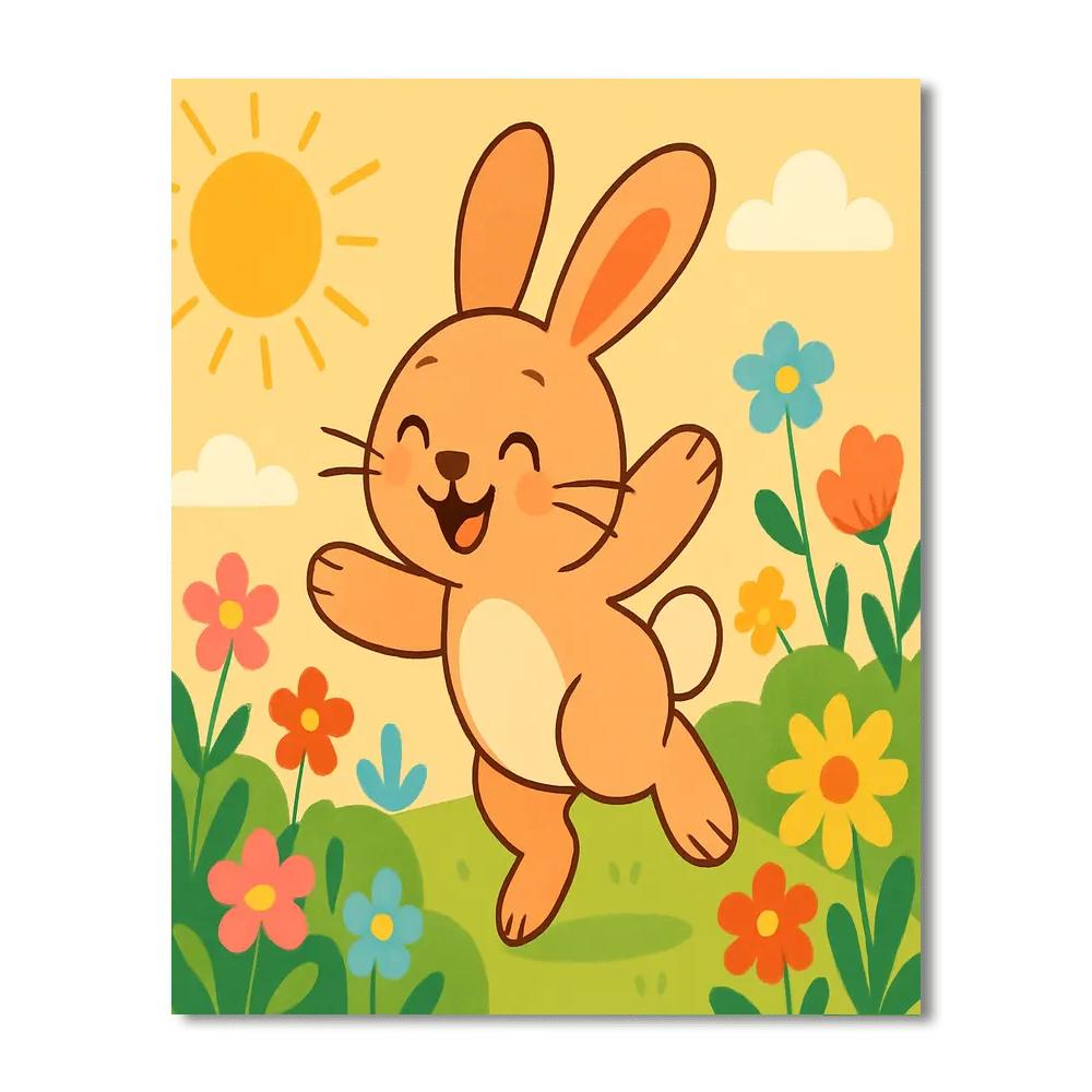 Sunshine Rabbit Paint By Color