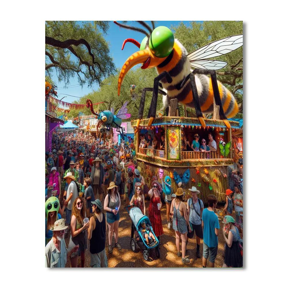 The Great Texas Mosquito Festival Paint By Numbers