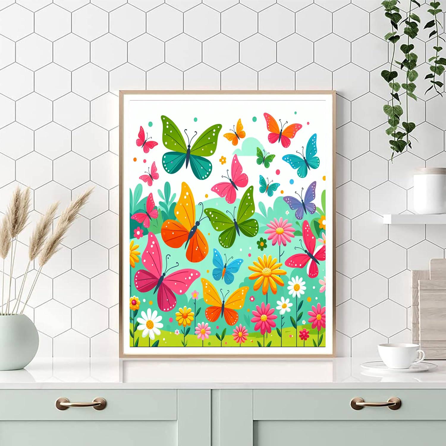 Butterfly Blossom Festival Paint By Color