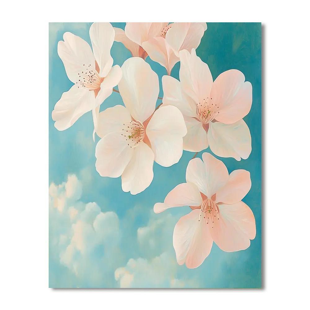 Georgia O'Keeffe Inspired Blossom Dreams  DIY Paint By Numbers