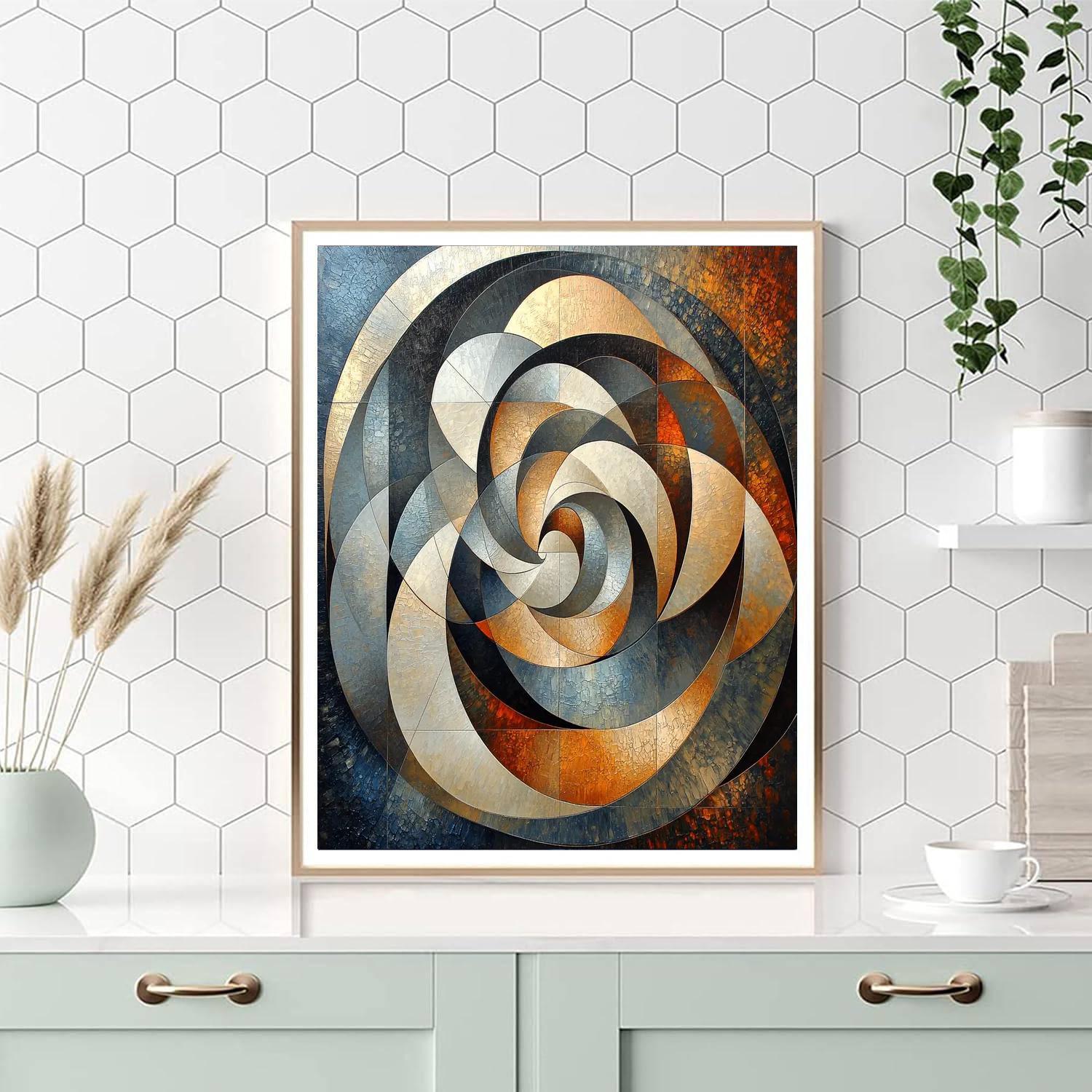 Caravaggio Inspired Fractals Of Time  Numbered Painting Kits