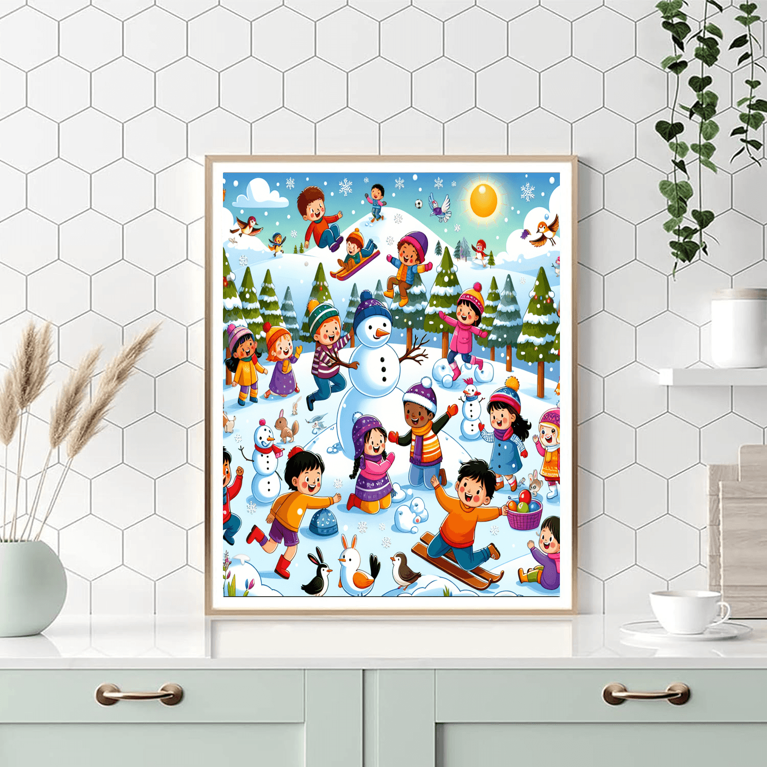 Adventure In The Snow Paint By Color