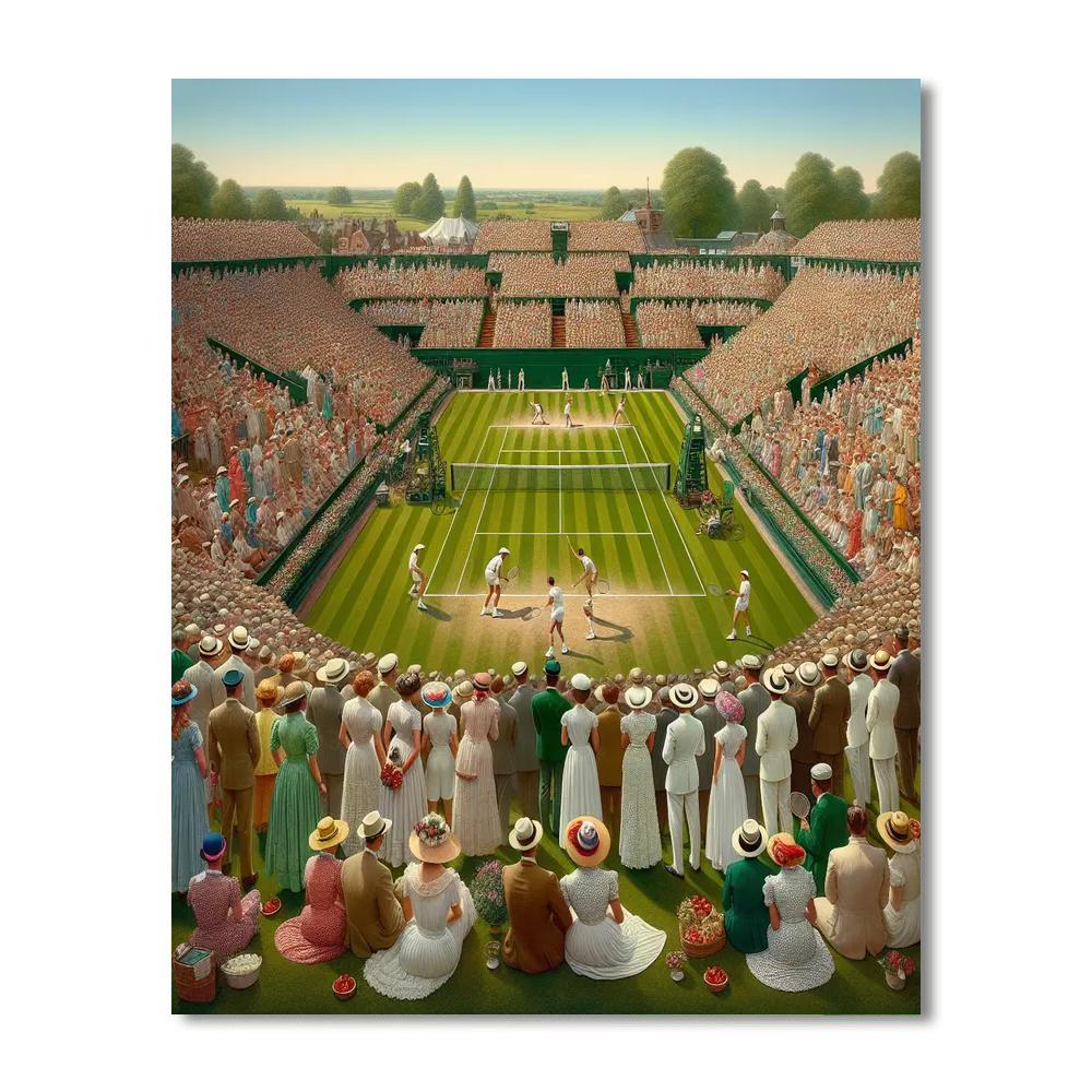 Wimbledon Championships - United Kingdom Number Painting