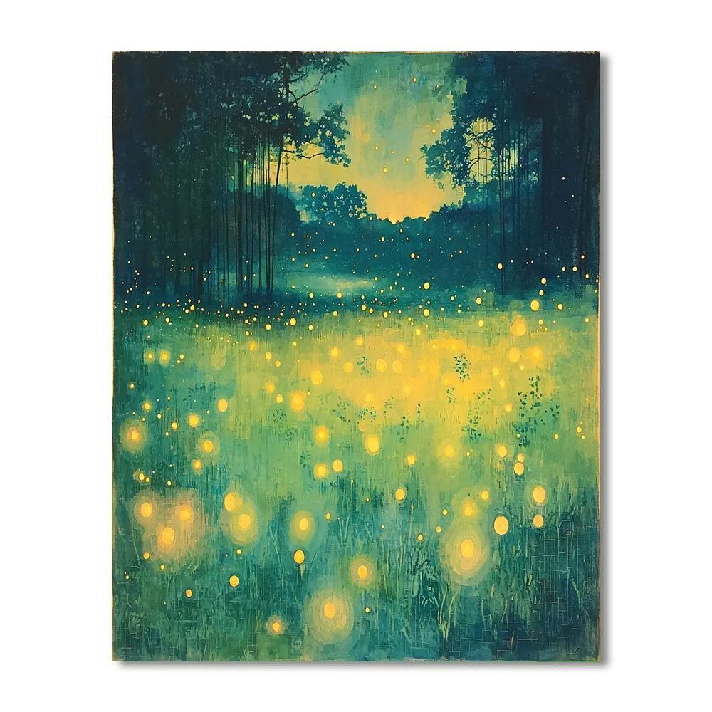 Georges Seurat Inspired Chasing Fireflies  Paint By Numbers Art