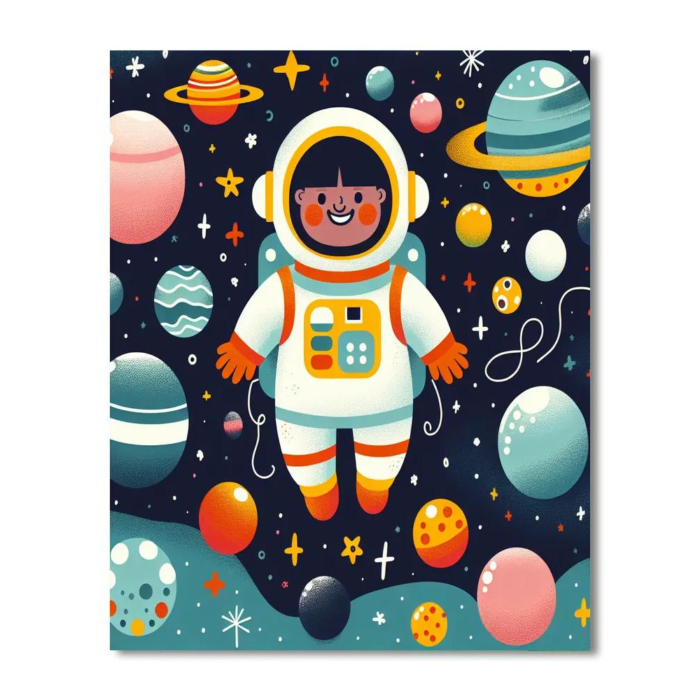 Astro Adventure Map Number Painting