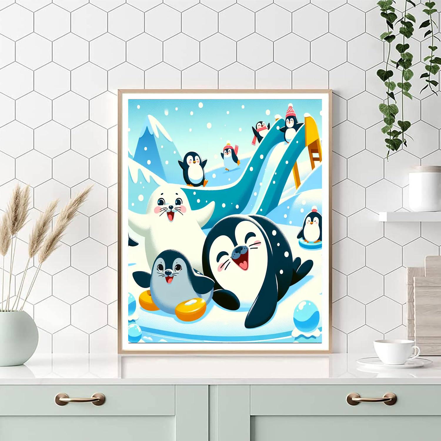 Frosty Arctic Playground Paint By Numbers