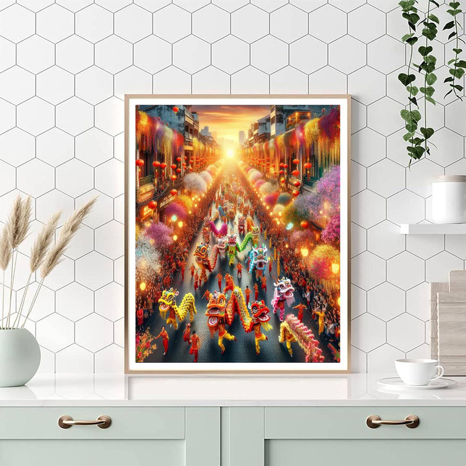 Tet Festival - Ho Chi Minh City DIY Paint By Numbers