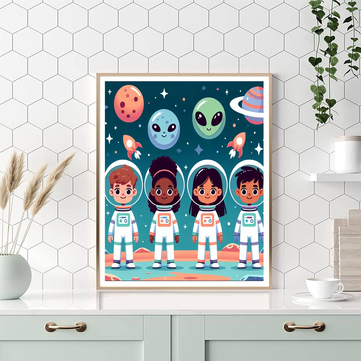 Galactic Explorers League Paint By Numbers