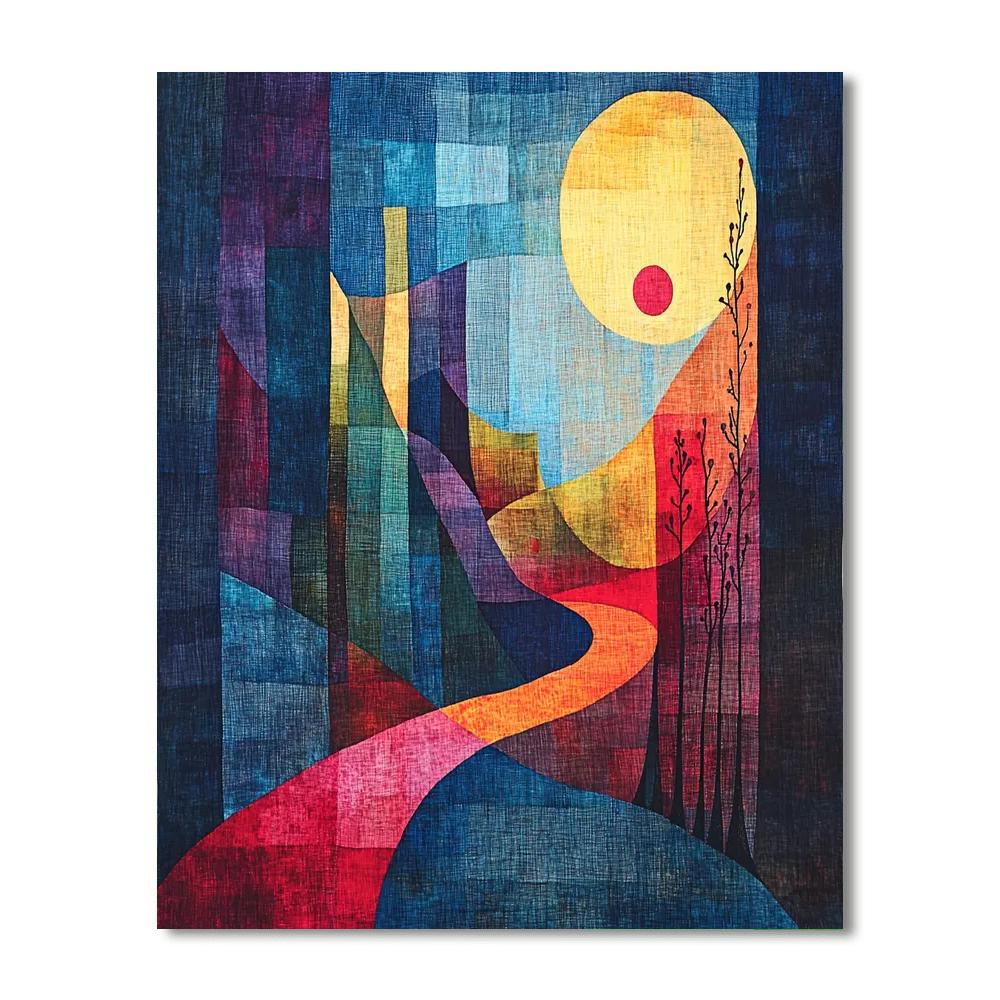 Paul Klee Inspired Song Of The Spectrum  Numbered Painting Kits