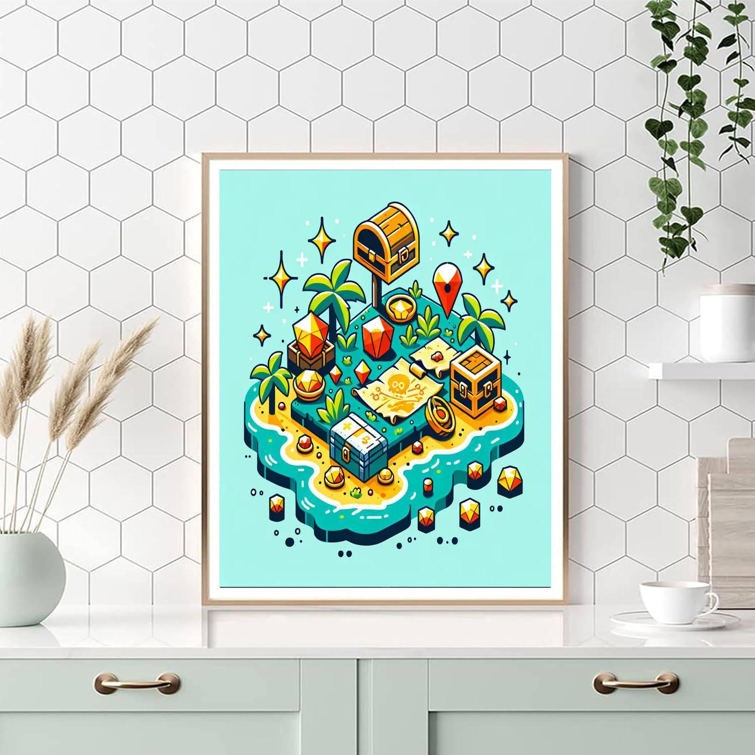 Treasure Island Exploration DIY Paint By Numbers
