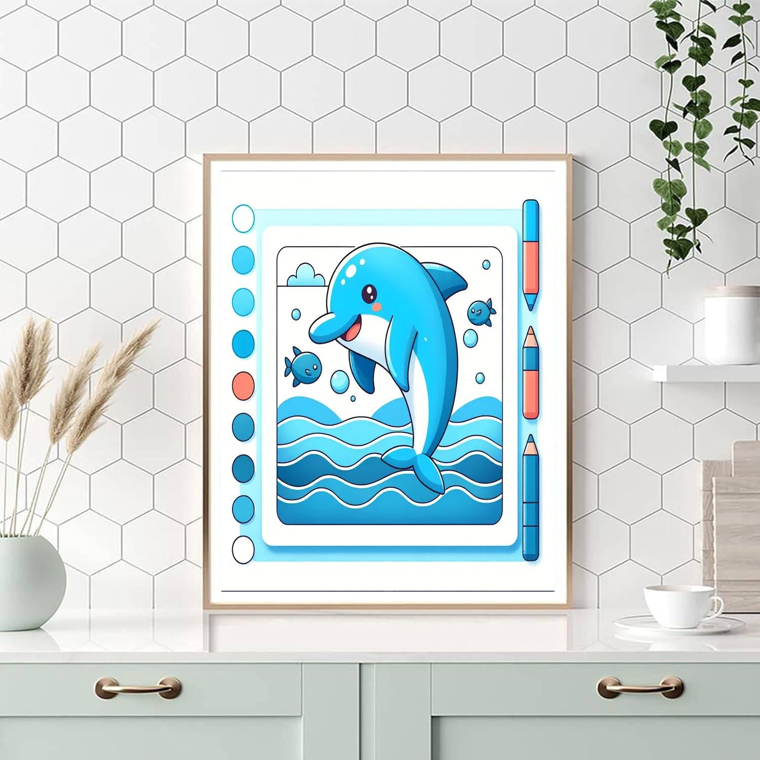 Creative Dolphin Paint By Numbers